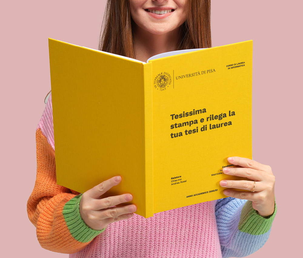 Copertina Tesi Gialla: colore della laurea in Economia