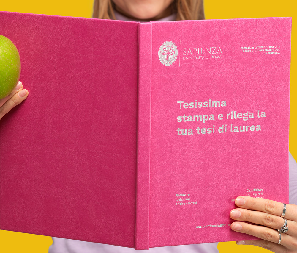 Copertina tesi Similpelle liscia