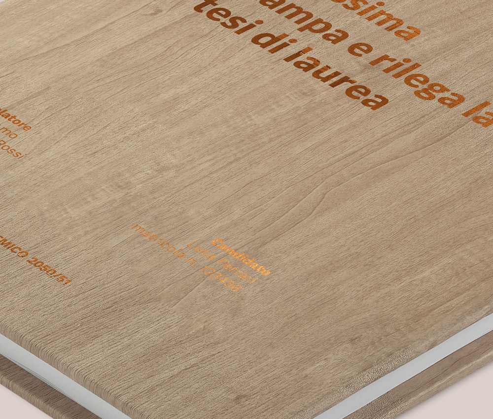 Copertina Tesi in Acero