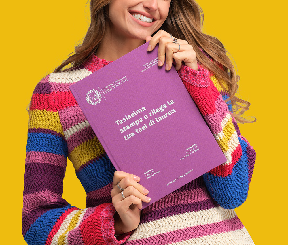 Copertina Tesi Lilla: raffinatezza e originalità per la tesi di laurea